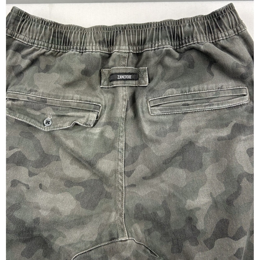 Zanerobe Sureshot Jogger Mens 29x28 Camo Drawstring Pants Green - Picture 12 of 15